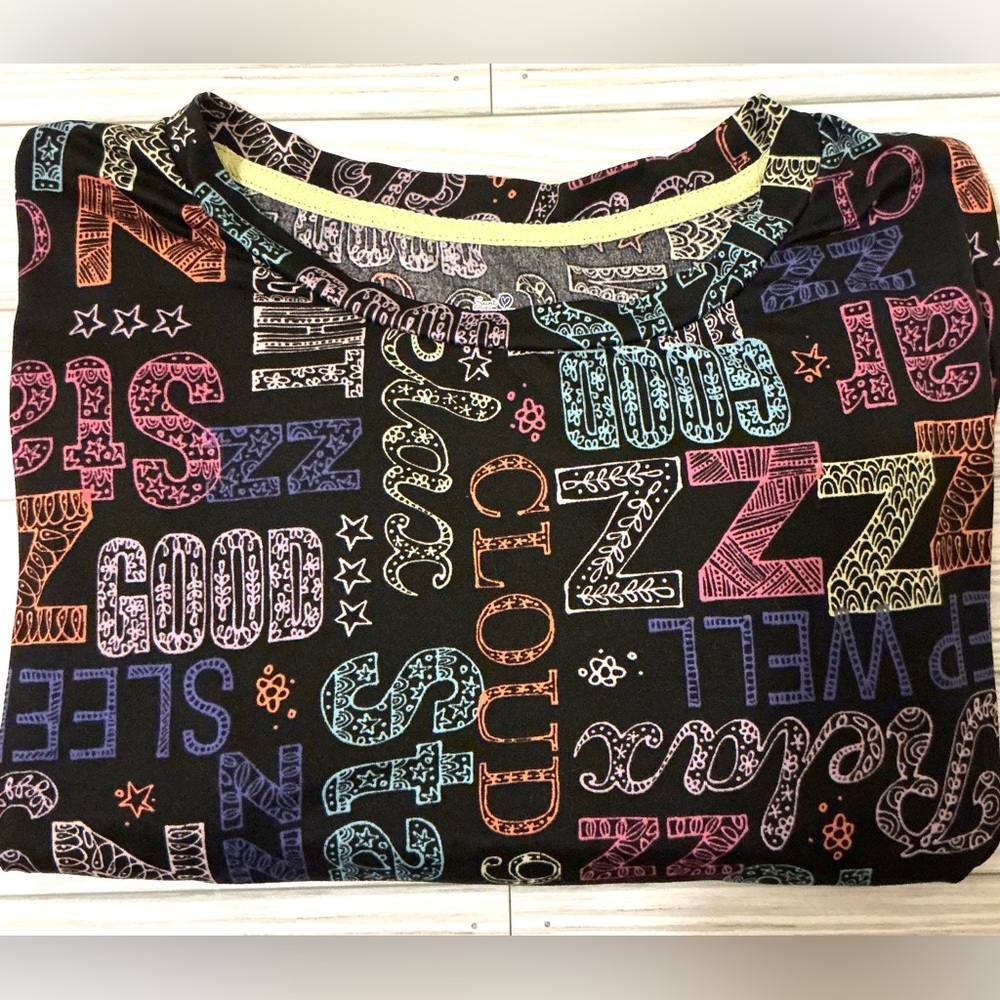 Woman’s Oversized Colorful Graphic Night Tee /Nightgown